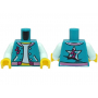 LEGO® Torso Open Jacket with Pockets over Light Aqua