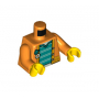 LEGO® Mini-Figurine Torse Veste Orange (6U)