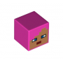 LEGO® Minifigure Head Modified Cube with Pixelated