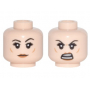 LEGO® Minifigure Head Dual Sided Female Black Eyebrows