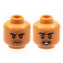 LEGO® Mini-Figurine Tête Homme Deux Expressions (1Z)