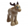 LEGO® Reindeer Fawn with Dark brown Antlers and Tail Pattern