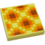 LEGO® Tile 2x2 with Groove with Minecraft Pixelated