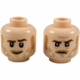 LEGO® Minifigure Head Dual Sided Medium Nougat