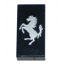 LEGO® Tile 1x2 with Groove with Ferrari Logo Silver Horse