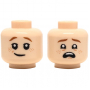 LEGO® Minifigure Head Dual Sided Child Dark Orange