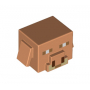 LEGO® Mini-Figurine Tête Minecraft Cochon Pixélisé