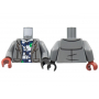 LEGO® Torso Jacket Open Dark Blue and White Shirt Pattern