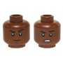 LEGO® Minifigure Dual Sided Black Eyebrows White Pupils