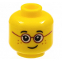 LEGO® Minifigure Head Child Glasses with Red Round Frames