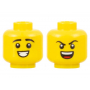 LEGO® Mini-Figurine Tête Homme 2 Expressions (6E)