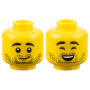LEGO® Mini-Figurine Tête Homme Barbe Naissante