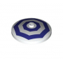 LEGO® Dish 4 x 4 Inverted with 2 Dark Purple Octagons Patter