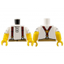 LEGO® Torso Shirt with 2 Buttons Dark Red Suspenders