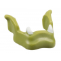 Minifigure Large Lower Jaw with White Teeth Pattern Flexible