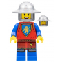 LEGO® Lion Knight - Female Flat Silver Broad Brim Helmet