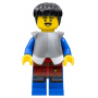 LEGO® Lion Knight Male Black Hair Flat Silver Armor