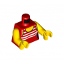 LEGO® Mini-Figurine Torse Maillot De Bain A Rayures