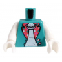 LEGO® Minifigure Torse avec Open Vest, 2 Buttons et Pink Col