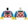 LEGO® Mini-Figurine Torse Clown (4L)