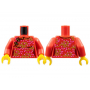 LEGO® Torso Dress Dark Pink Flowers