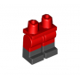 LEGO® Mini-Figurine Jambes 2 Couleurs Rouge et Noir B11