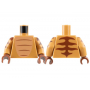 LEGO® Torso Nougat Chest Fur Reddish Brown Stripes Pattern