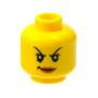 LEGO® Minifigure Head Female Black Arched Thin Eyebrows