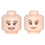 LEGO® Minifigure Head Dual Sided Female Black Eyebrows