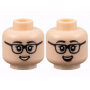 LEGO® Mini-Figurine Tête Fille 2 Expressions (6P)