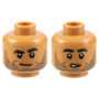 LEGO® Mini-Figurine Tête Homme 2 Expressions (6T)