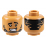 LEGO® Mini-Figurine Tête Homme 2 Expressions (6R)