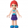 LEGO® Friends Mia Dark Purple Shorts White Top