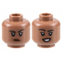 LEGO® Minifigure Head Dual Sided Female Black Eyebrows