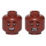 LEGO® Mini-Figurine Tête Homme 2 Expressions (6H)