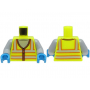 LEGO® Mini-Figurine Torse Gilet Jaune Réflechissant (5B)