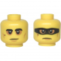 LEGO® Minifigure Head Dual Sided Black Eyebrows and Mole