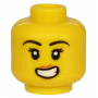 LEGO® Mini-Figurine Tête Femme Bouche Ouverte Sourire (5X)
