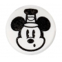 LEGO® Tile Round 1x1 with Black Mickey Mouse