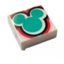 LEGO® Tile 1x1 with Groove with Dark Turquoise Mickey Mouse