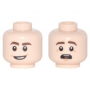 LEGO® Mini-Figurine Tête Deux Expressions (6V)