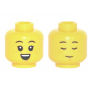 LEGO® Minifigure Head Dual Sided Child Black Eyebrows