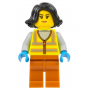 LEGO® Mini-Figurine City Femme Ouvrière Gilet Jaune