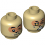 LEGO® Minifigure Head Dual Sided Nougat