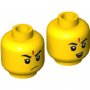 LEGO® Minifigure Head Dual Sided Black