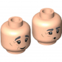 LEGO® Minifigure Head Dual Sided Dark Bluish Gray