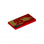 LEGO® Tile 2x4 with Gold Lightning Red 95