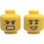 LEGO® Minifigure Head Dual Sided Black Eyebrows