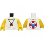 LEGO® Torso Shirt with Nexklace with Red Whistle