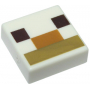 LEGO® Tile 1x1 with Groove with Dark Brown Squares